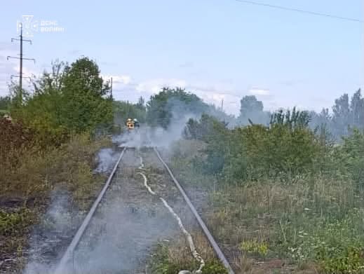 За добу на Волині ліквідували чотири пожежі сухої трави