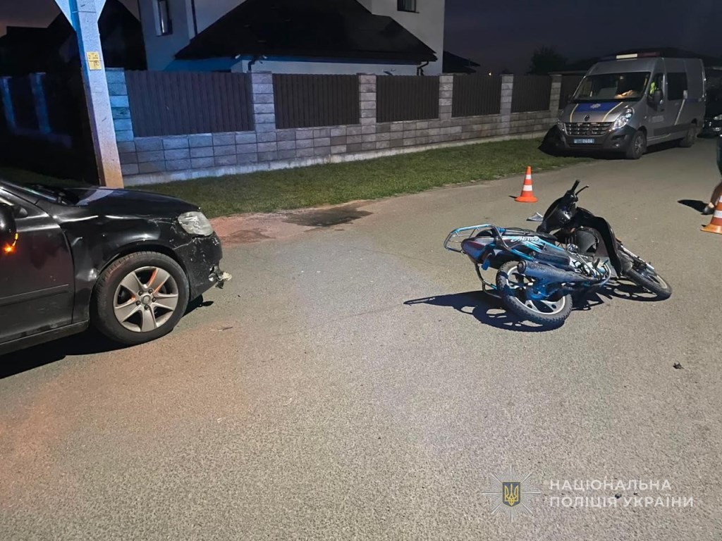 На Волині трапилися дві аварії за участю неповнолітніх з травмованими