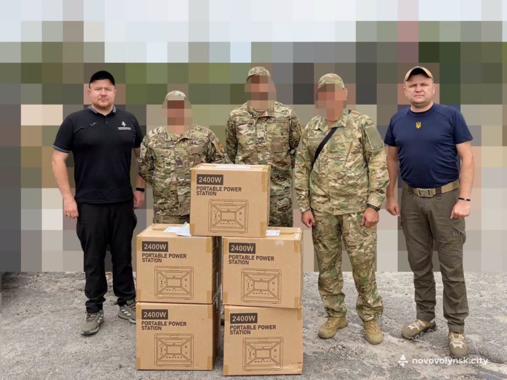 Військовим передали обладнання від Нововолинської громади на 1,4 мільйона